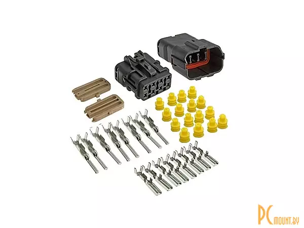 7081-1.5-21/11 Разъем автомобильный 8pin вилка+розетка