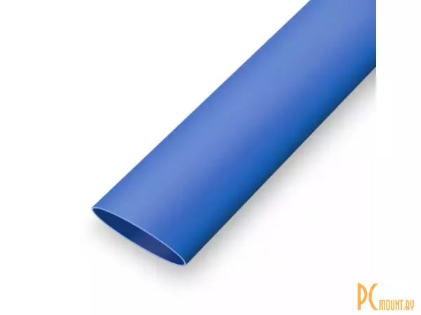 Трубка термоусадочная 2:1 O1мм бесклеевая синяя 10 метров