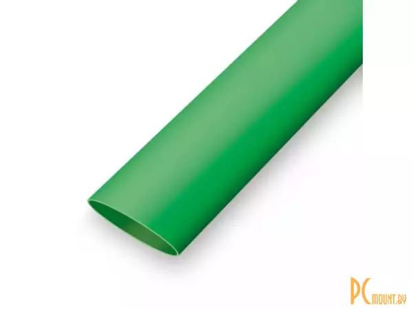 Трубка термоусадочная 2:1 O3.5мм бесклеевая зеленая 10 метров