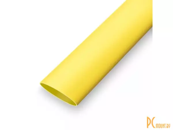 Трубка термоусадочная 2:1 O2.5мм бесклеевая желтая 10 метров