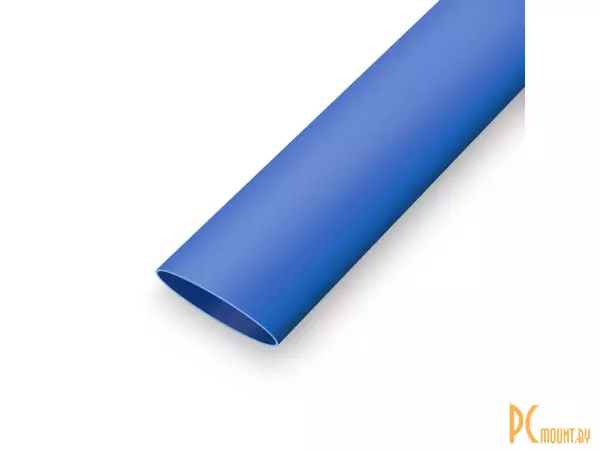 Трубка термоусадочная 2:1 d1.5мм бесклеевая синяя, отрезок 1м