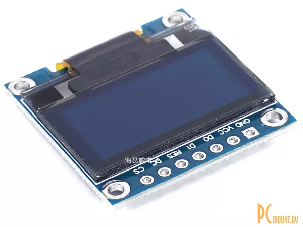 12864 IIC / SPI interface, blue, Модуль с дисплеем OLED, синий, 0.96 inch