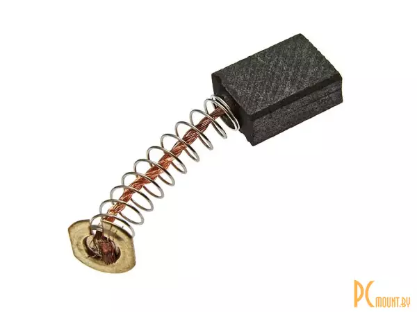 фото brush 6x11x15 spring Щетка графитовая для коллекторного двигателя brush 6x11x15 spring Щетка графитовая для коллекторного двигателя