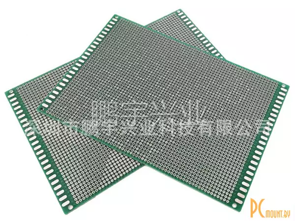 Печатная плата, PCB Board 12x18cm, шаг 2.54мм, Double-side