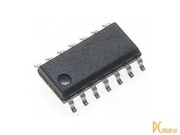 Микросхема 74HC4051D, 8-ми канальный аналоговый мультиплексор-демультиплексор, SOP-16