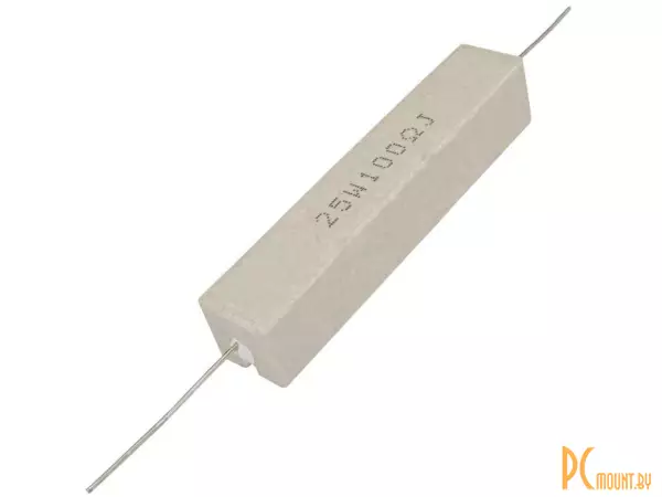 фото RX27-1 100 Ом 25W 5% / SQP25 Резистор постоянный проволочный в керамо-цементном корпусе RX27-1 100 Ом 25W 5% / SQP25 Резистор постоянный проволочный в керамо-цементном корпусе