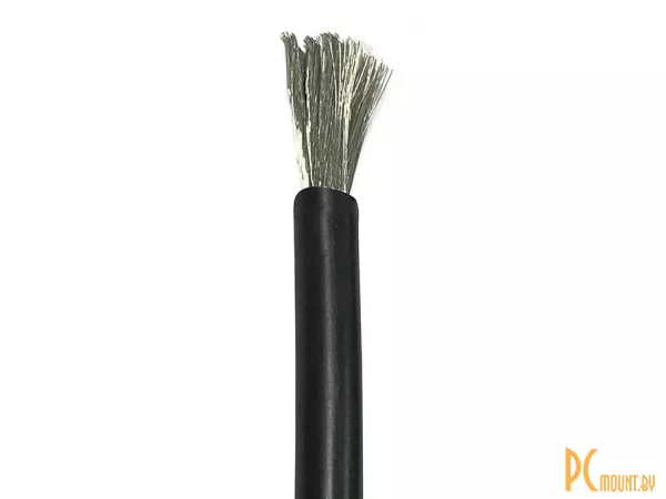 Силиконовый провод 14AWG, 2.07мм2, многожильный, 1м, черный