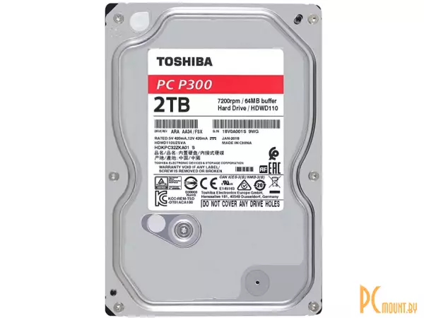 Жесткий диск 2TB ToshibaHDWD220EZSTA SATA-III