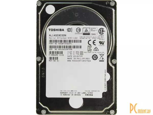 Жесткий диск (б/у) 300GB SAS3.0 Dell 03NKW7 (Toshiba AL14SEB030N) 2,5"