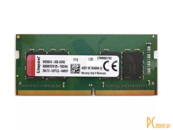 Память для ноутбука SODDR4, 8GB, PC21300 (2666MHz), Kingston KVR26S19S8/8