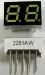 Индикатор светодиодный 7-сегментный 2281AW, 0.28